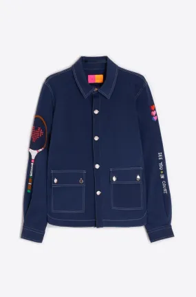 Soft Material NeutralPalette Olivia Jacket in Embroidered Punto Roma