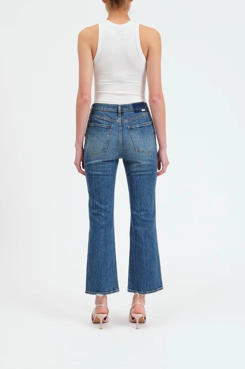 Daze Denim Soho High Rise Ankle Flare in Crush Hour Functional Comfort Urban Flex