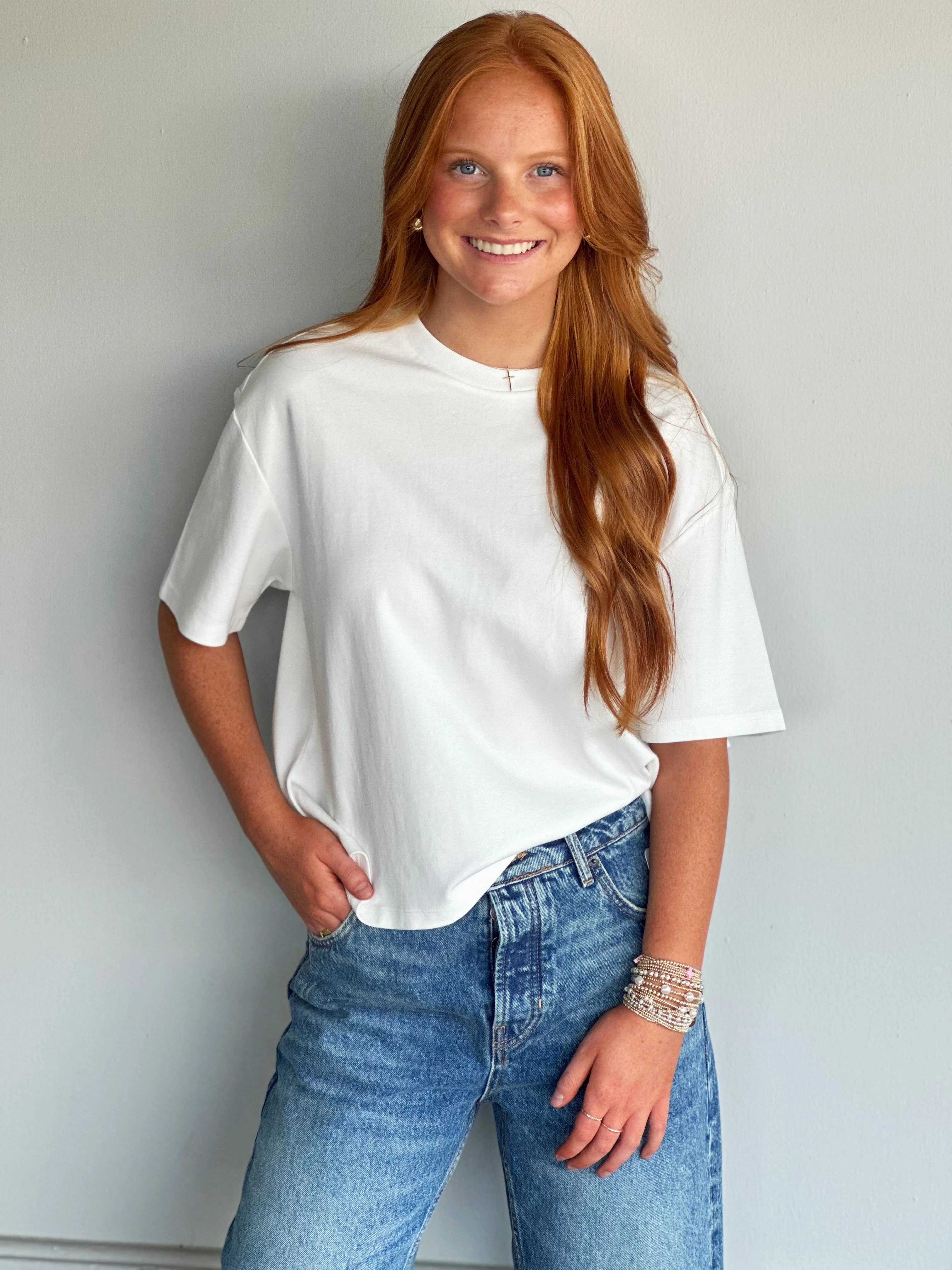 Multipurpose Design Dear John Maddox Tee in White