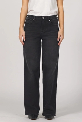 DoubleLayeredCollar Dear John Taylor Straight Leg Jeans in Jet Set