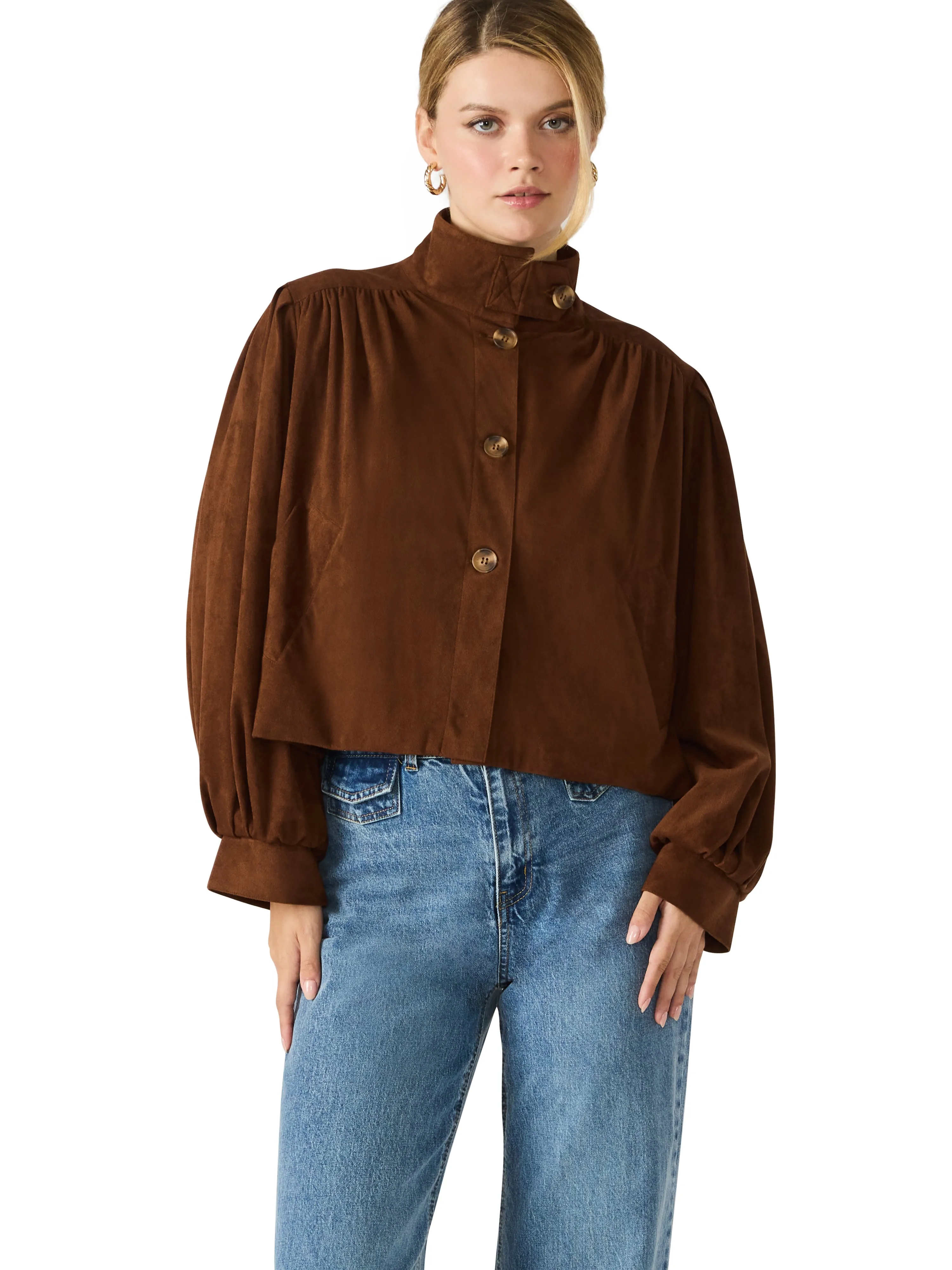 Deirdra Jacket in Chicory Coffee Versatile Base Layer Unstructured Fit