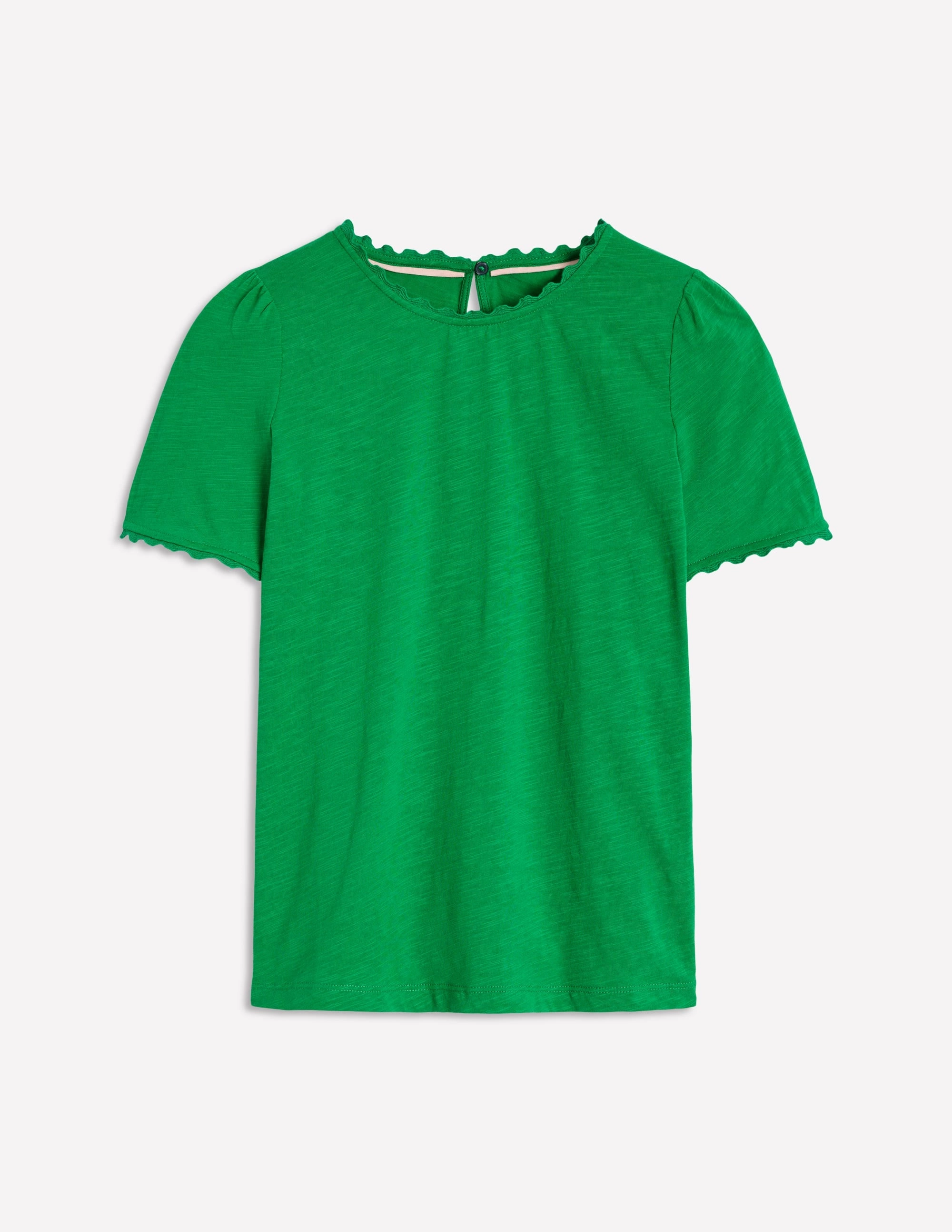 Ali Ricrac T-shirt-Rich Emerald Stylish Look FasteningHood