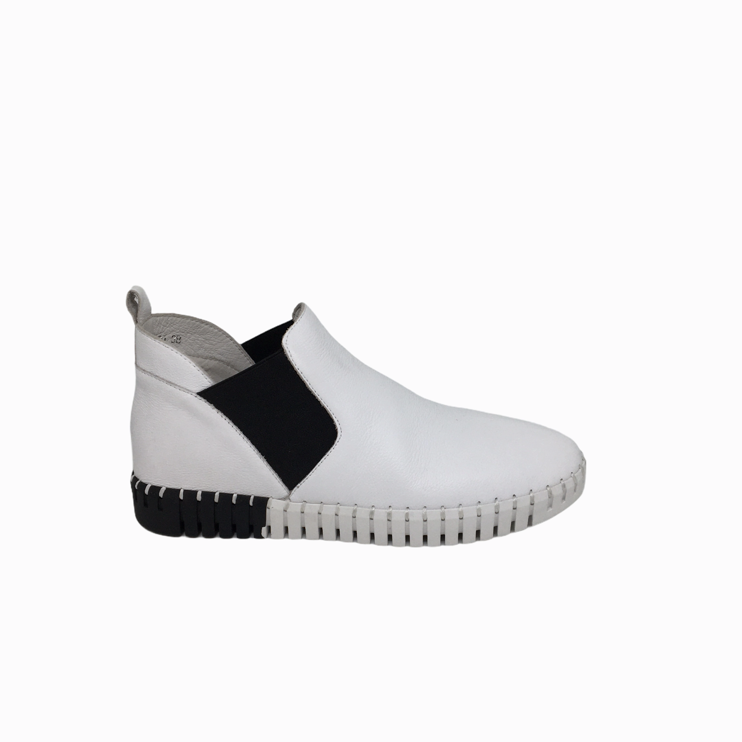 Django & Juliette Lucksa Boot ~ Black ~ White ~ Leather