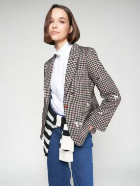 DOG HOUNDSTOOTH BLAZER Breathable Mesh Panels