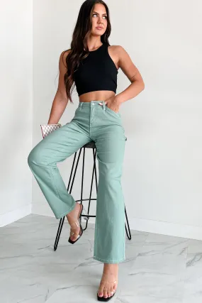 Weekend Style Rainy Day Foundation Piece DOORBUSTER Lark High Rise Straight Leg Carpenter Jeans (Jasmin)