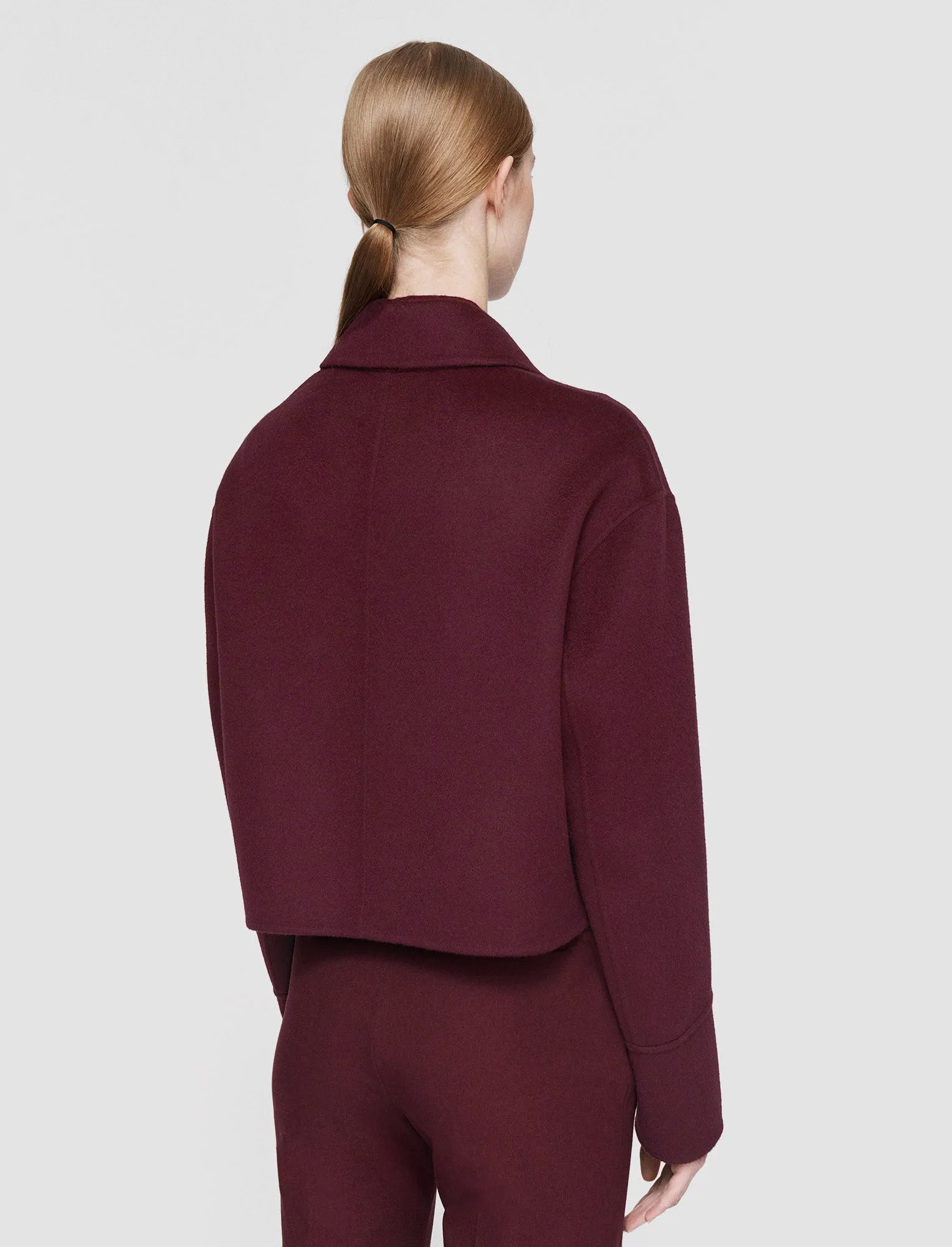 Double Face Cashmere Gerrard Jacket Quilted Inner Layer Badge