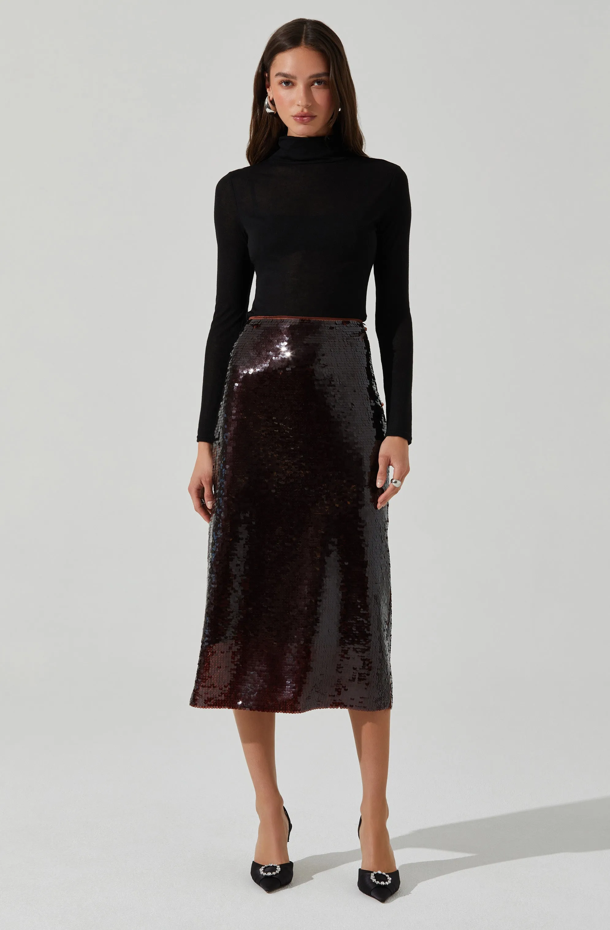 Dova Skirt in Brown Winter Layering