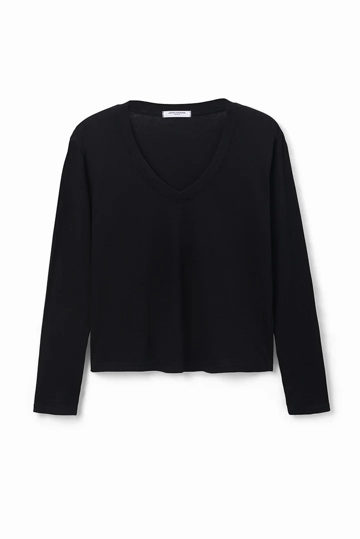 QuickRelease Closures Everyday Comfort Fit Jimi Long Sleeve Tee in True Black