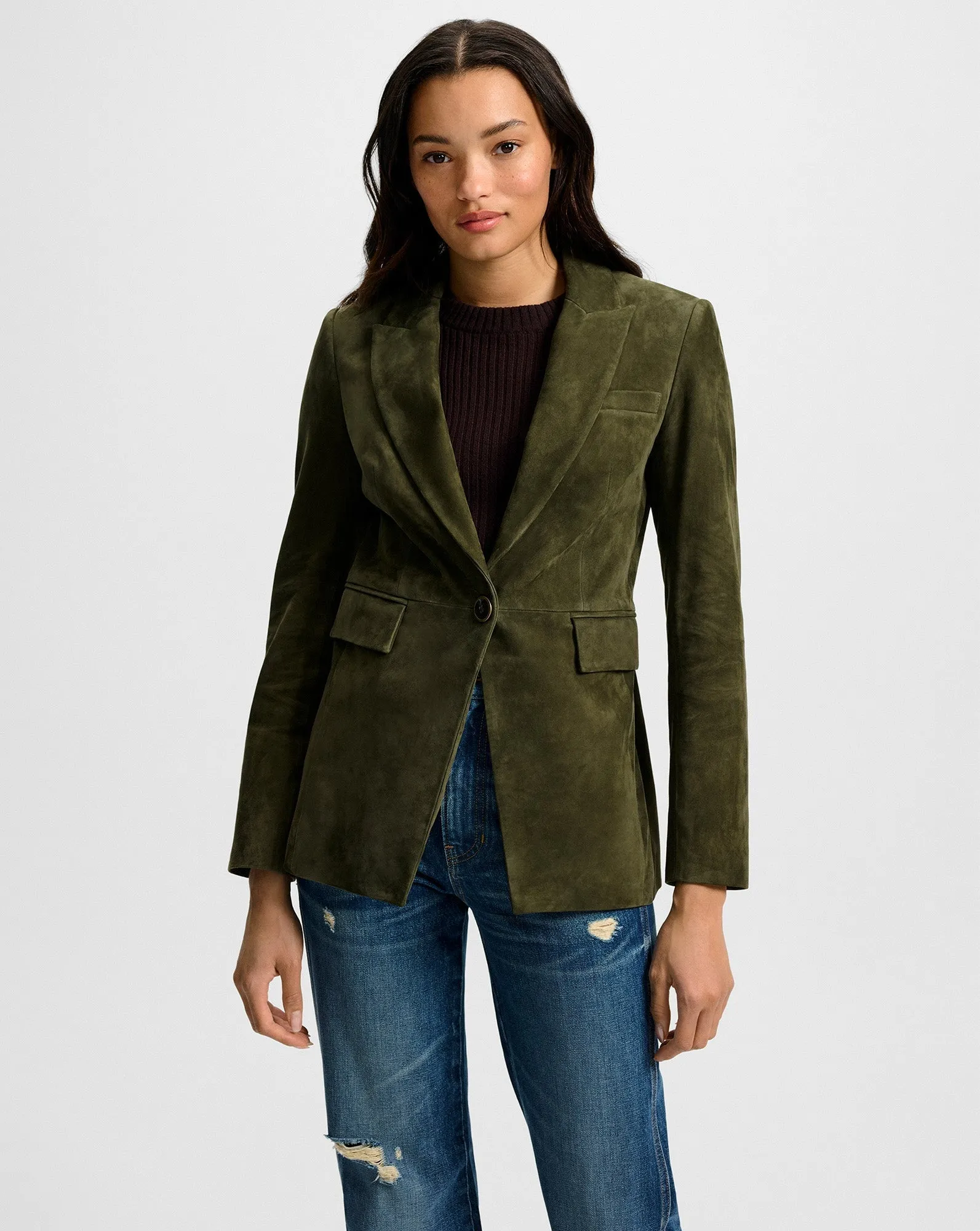 Duane Suede Dickey Jacket Cypress mountain scene