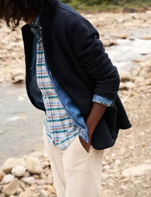 Mesh Backed Hood Dublin Knit Blazer British Royal Navy