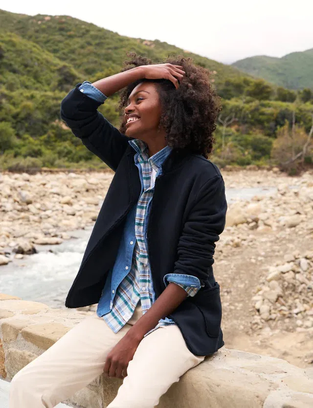 Dublin Knit Blazer British Royal Navy Patchwork Pilates