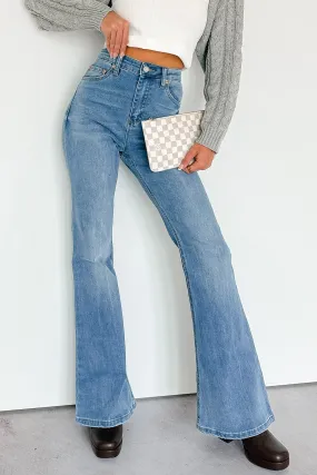 Vibrant Fashion Lover Lane Denim Signature 8 Flare Jeans (Medium Wash)