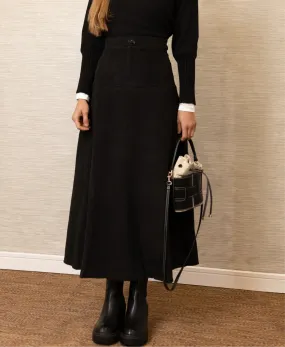 Yves Aline Maxi | Black Elastic Fit