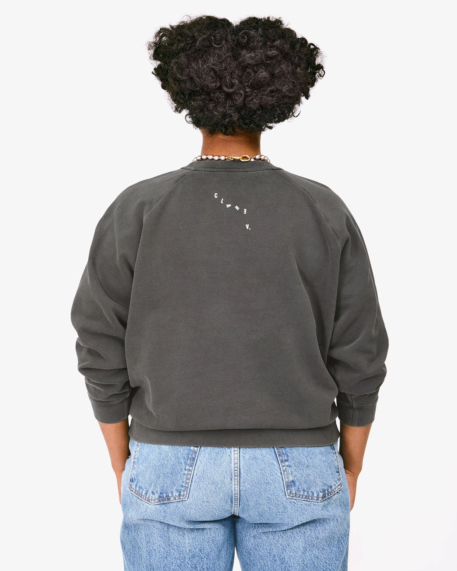 SlimFit Iconique Sweatshirt in Faded Black/Cream