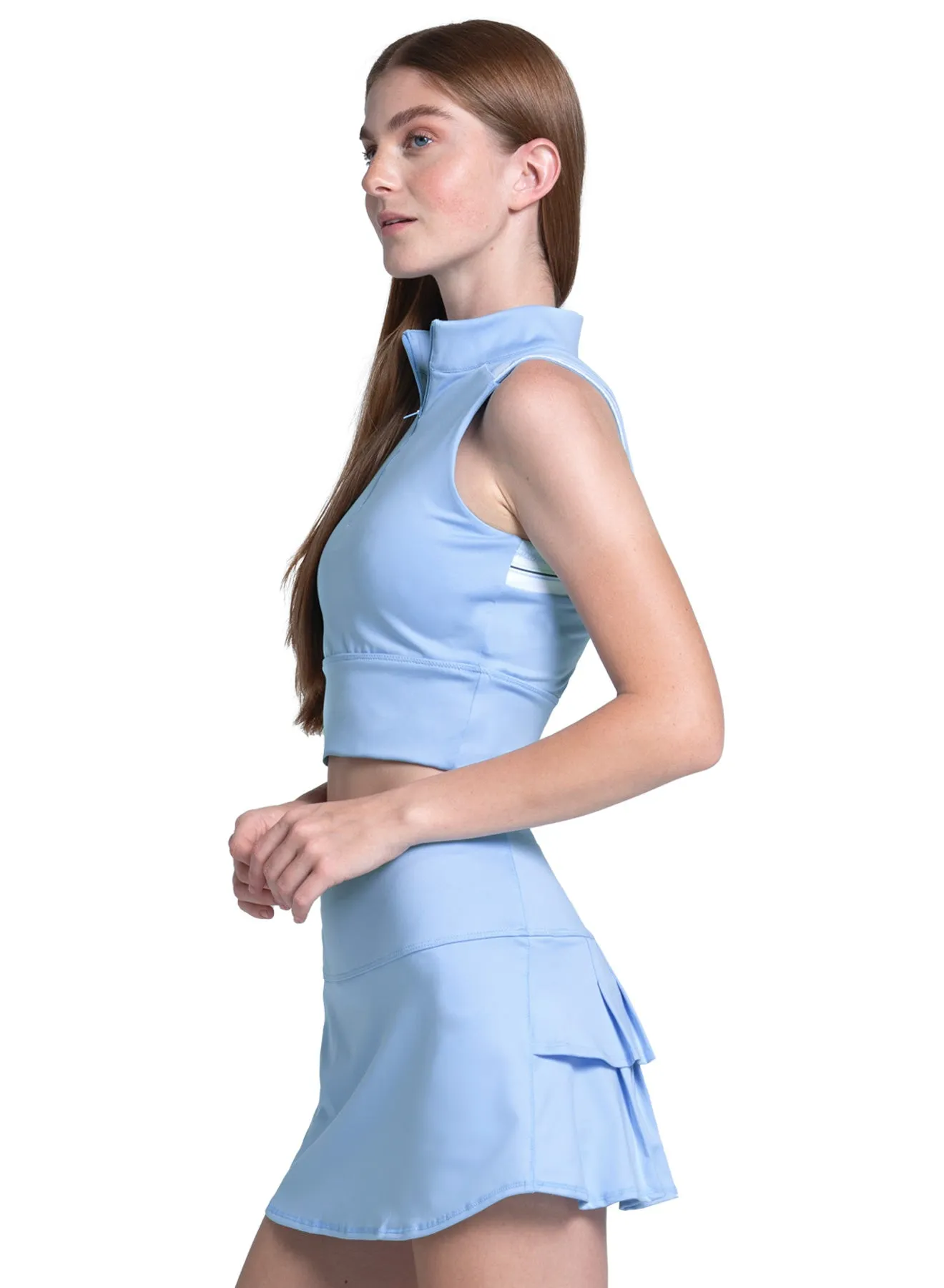 SunProtective Temperature control Edge Cut Crop Tank