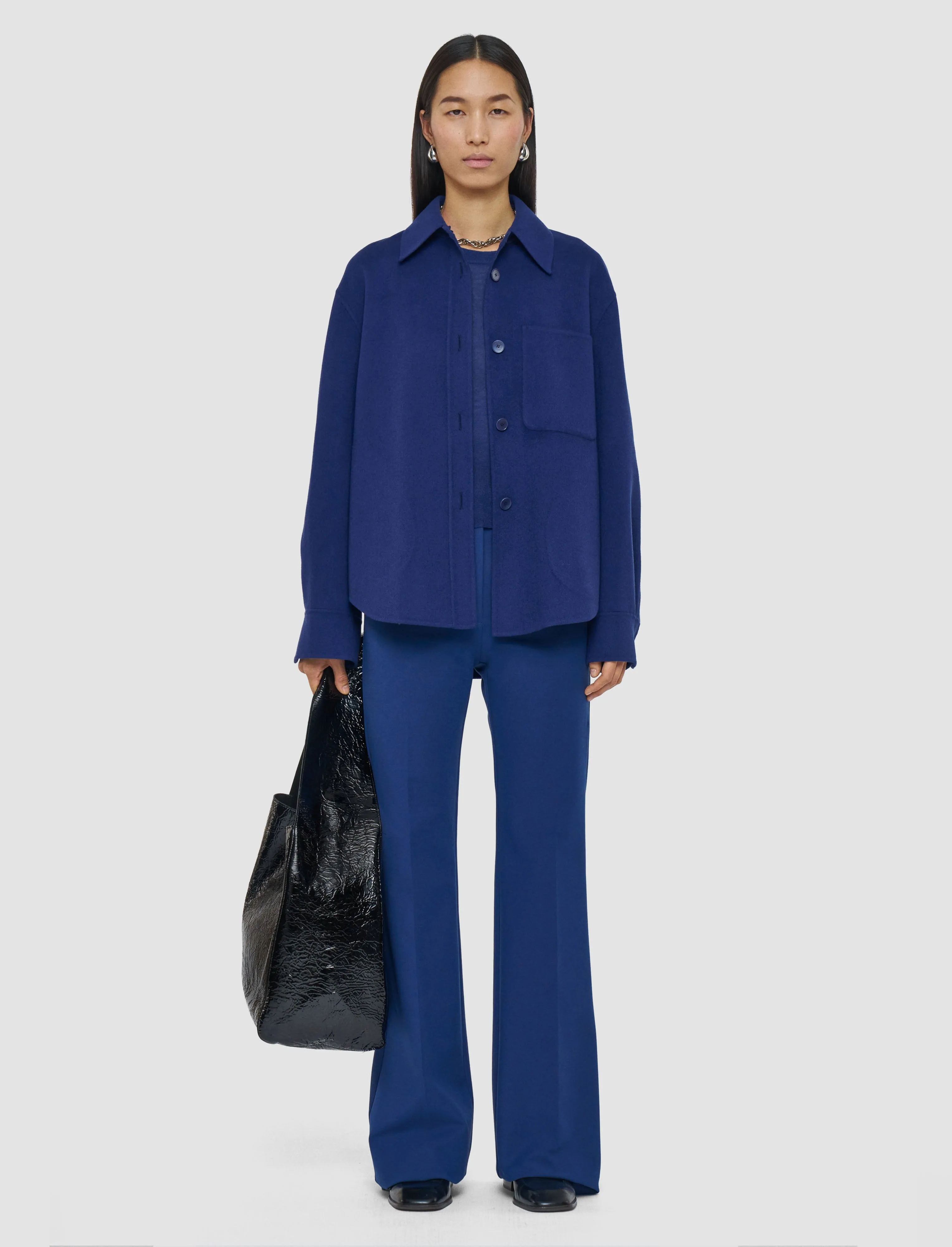 Jelia Light Double Face Wool Overshirt subtle style Daily Comfort