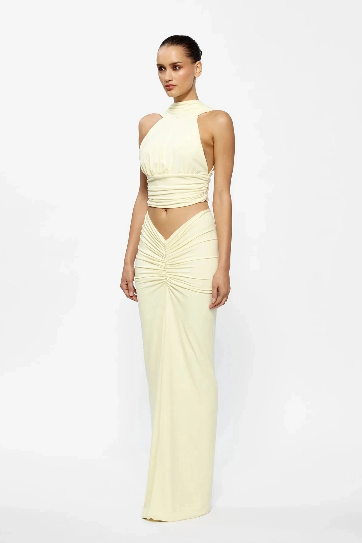 Kayson Maxi Skirt Lemon Calm Tone EcoFriendlyDye