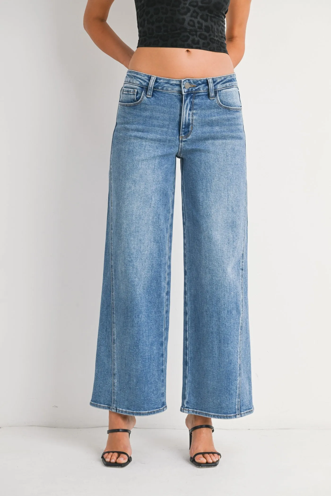 ELENA WIDE LEG JEANS Street Fashion Affordable