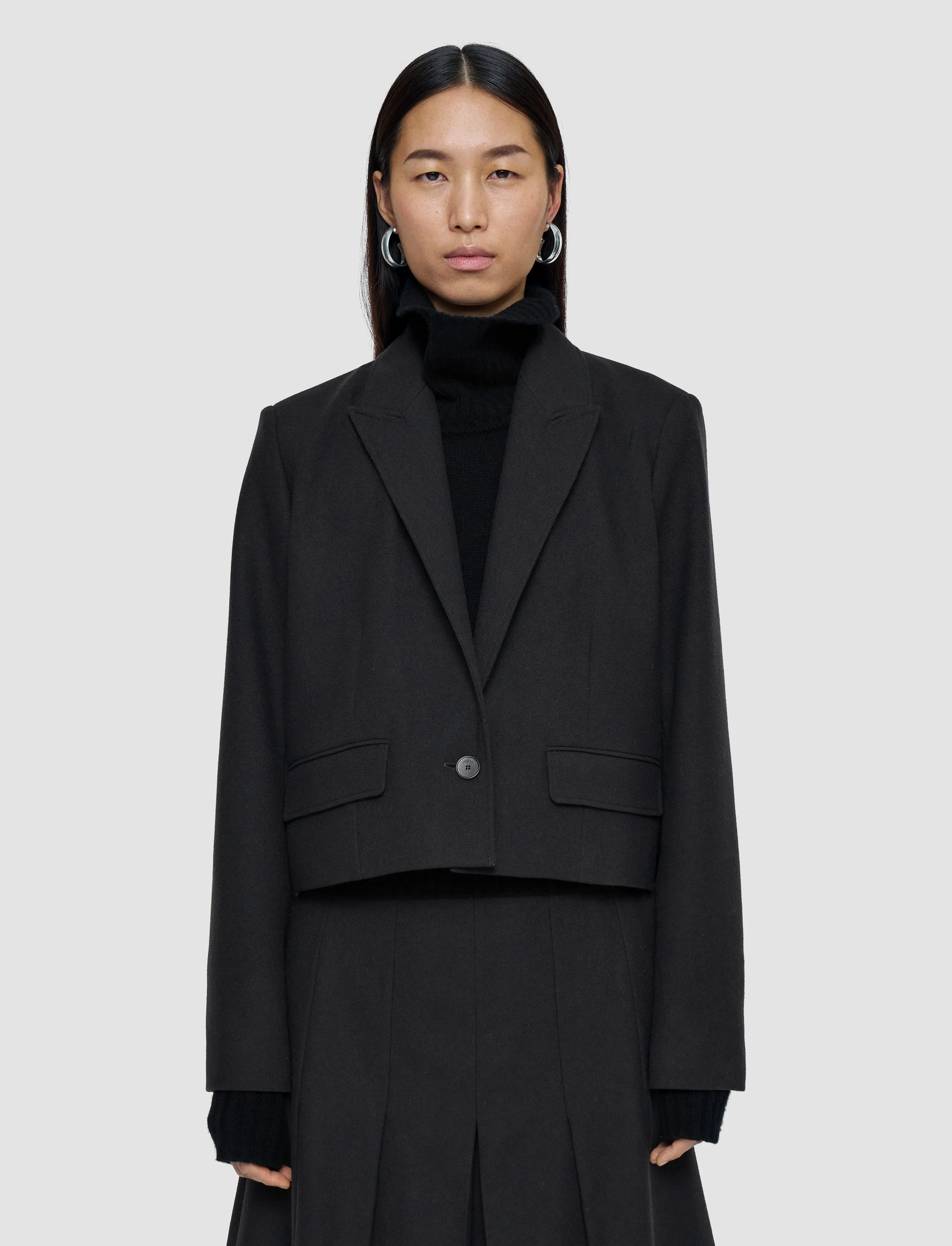 LowProfile Seam Design Bestseller Elia Flannel Wool Jacket