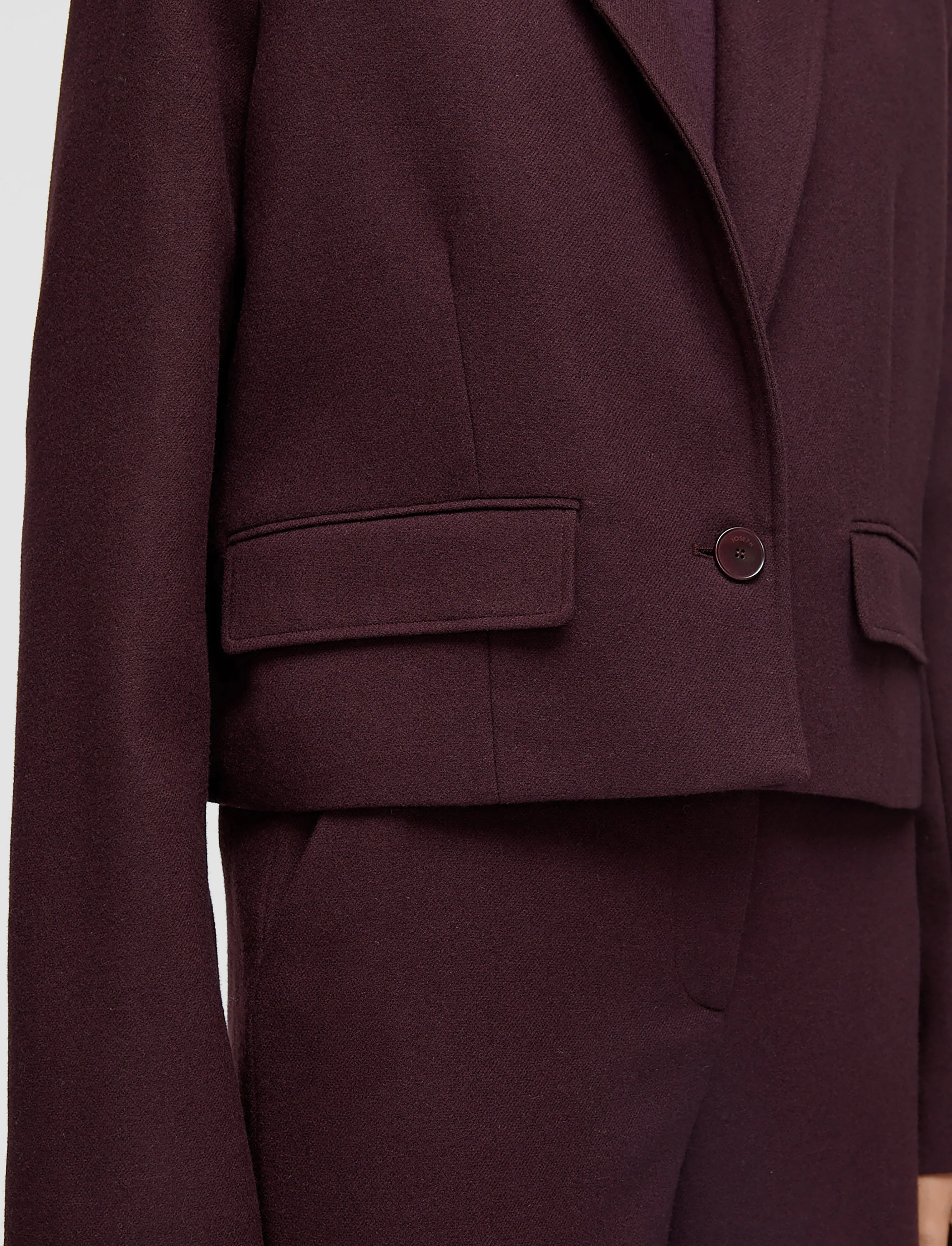 Easy Zip Dual Layer Fabric Elia Flannel Wool Jacket