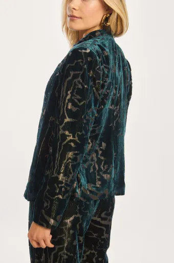 Elize Blazer in Golden Jade Thermal Insulation Layer AbrasionResistant Edging