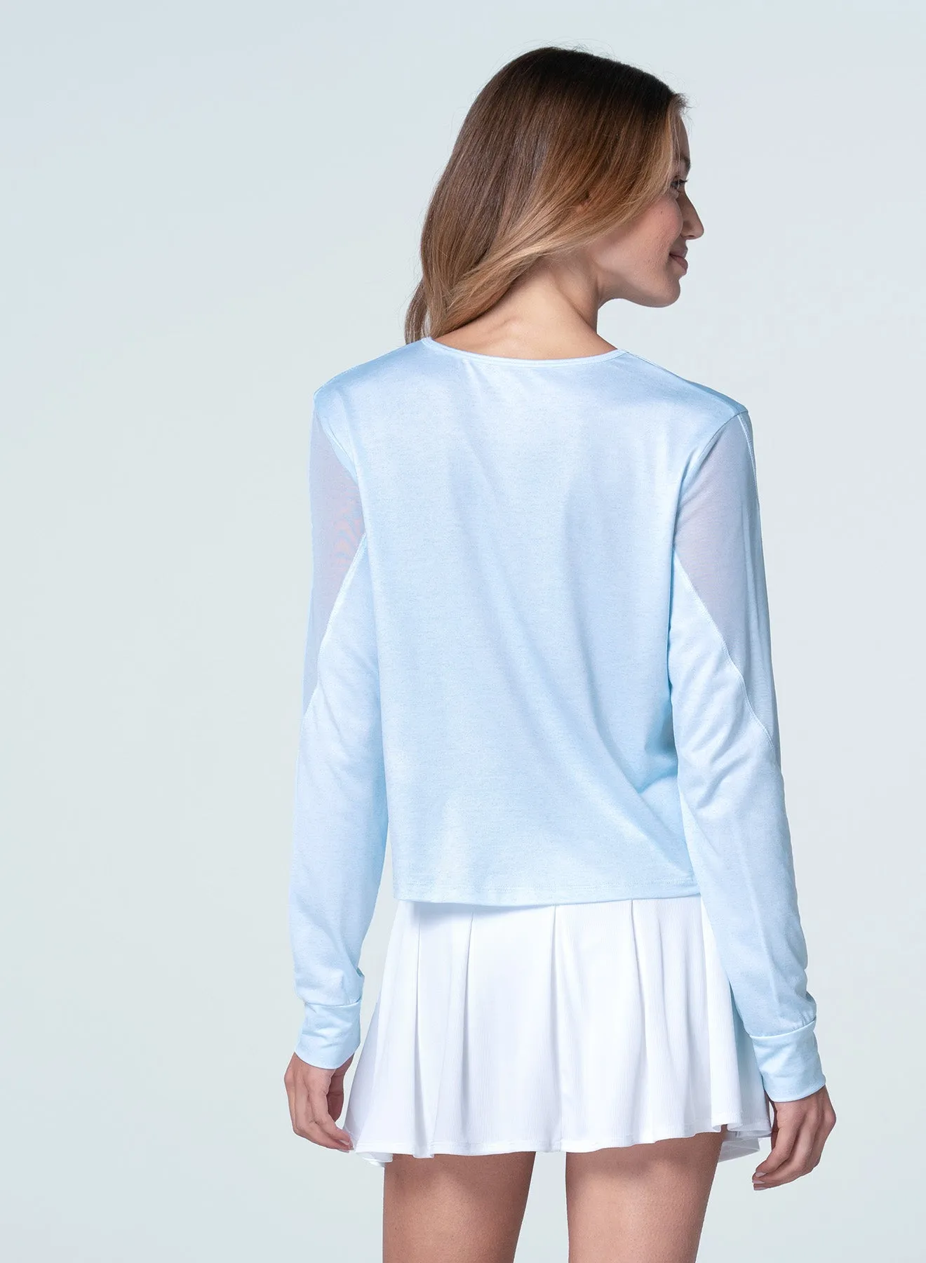 Embrace Time Long Sleeve Wrinkle resistant fabric Stretchy Top