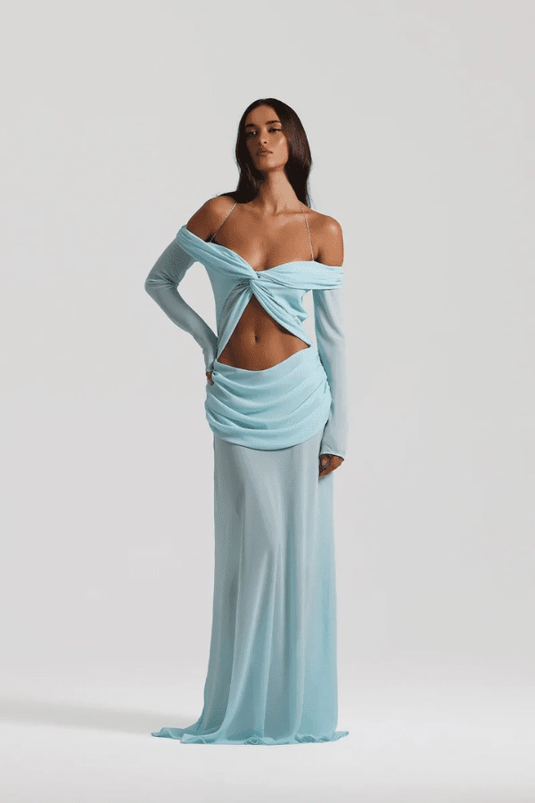 Relaxed Style Wear Emily Gown Baby Blue