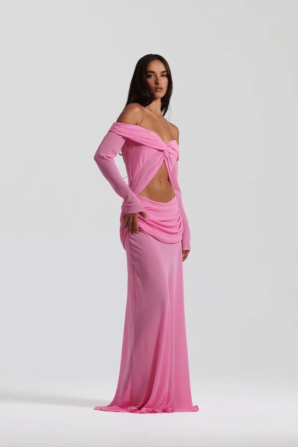 Stylish party wear Emily Gown Candy Pink