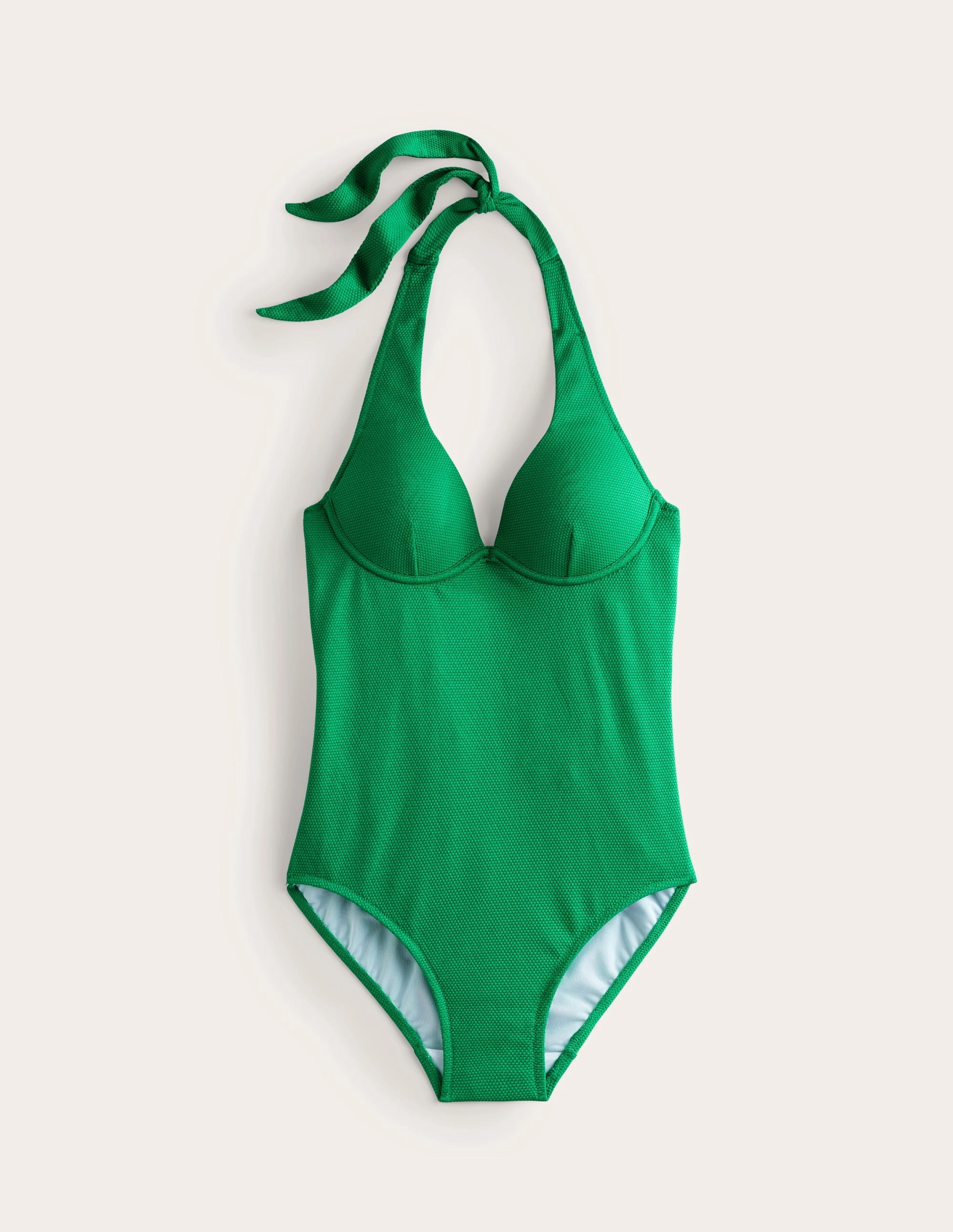 Embellished look UPF Protective Lining Enhancer Swimsuit-Green Pepper