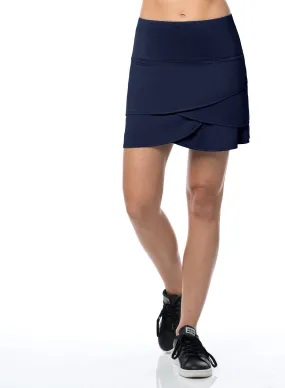 Scallop Skort-short Structured fabric FlexibleStretchWeave