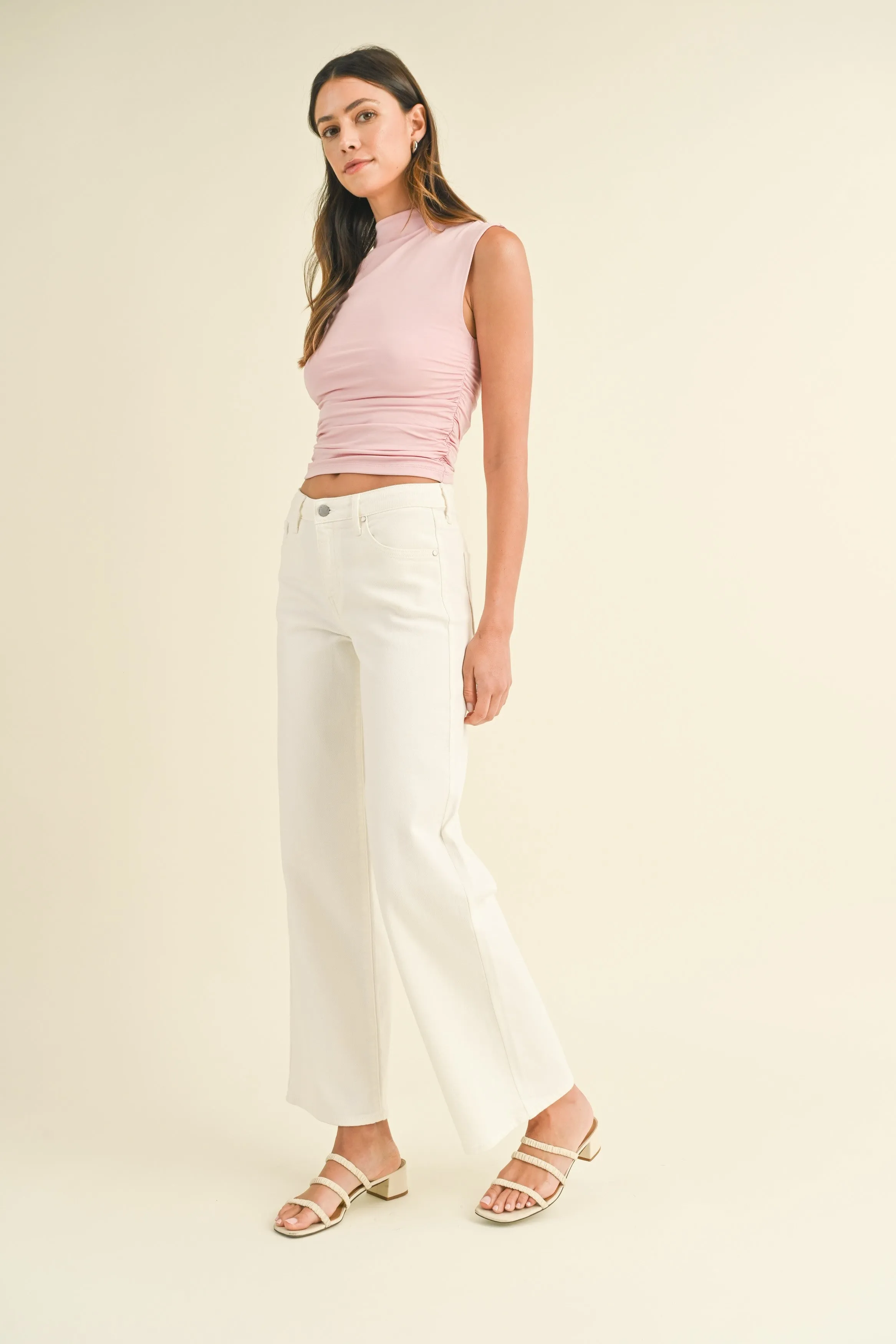 HELEN SLIM WIDE LEG JEANS Regular Style Basic Layers
