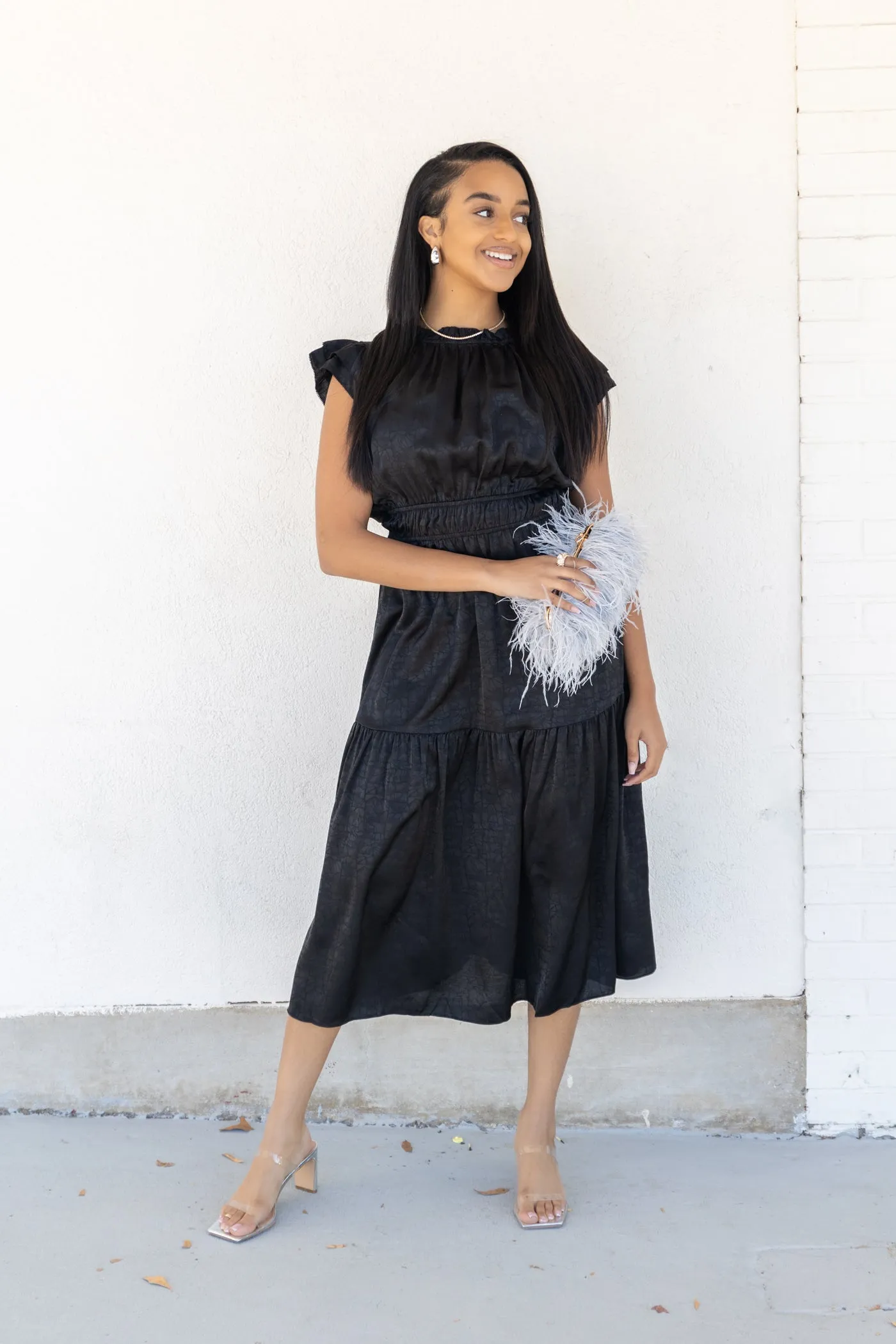 Smile Soft DAHLIA BLACK DRESS