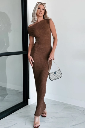 Mindful Muse Smocked Maxi Dress (Cocoa) Lightweight-Comfort Timeless Wear