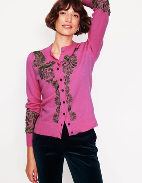 Quick Fit Daywear Fit Fenella Embellished Cardigan-Party Pink