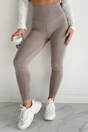 Casual Wear Finding Your Zone High Rise Basic Leggings (Ash)