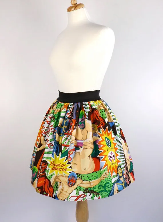 Timeless Layers Lucha Libre Luchador Folklorico Skirt #AP782