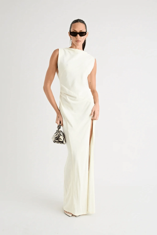 Matia Gown Butter Casual Vibes Classic Appeal