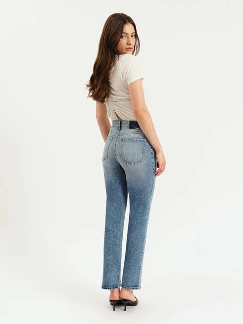 Quick Flex Daze Denim Smarty Pants High Rise Slim Straight in Face to Face
