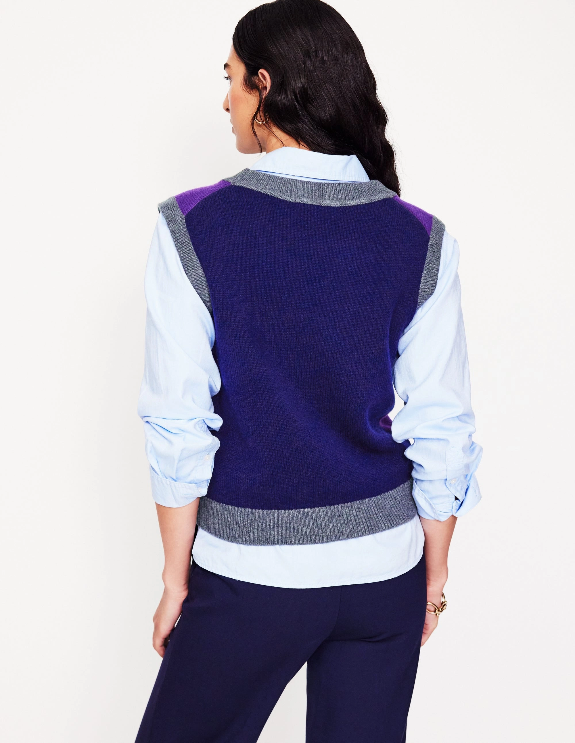 Olivia Merino Tank-Ameythyst Purple, Colourblock weekday look Street Warmth