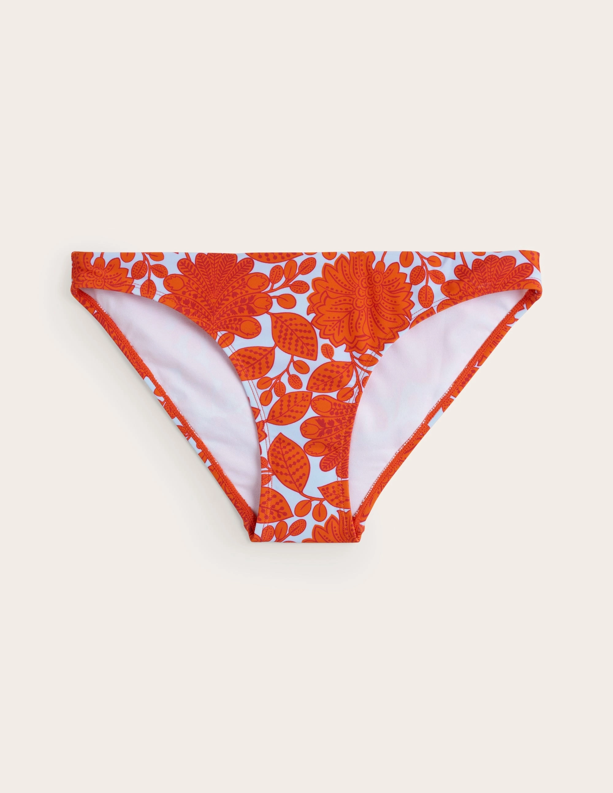 Pool Style Classic Bikini Bottoms-Fire Cracker, Gardenia Swirl