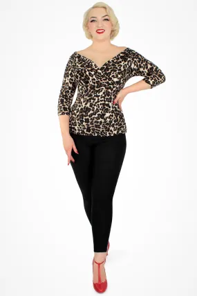 Chafe Free Black Pin Up High Waist Cigarette Pants #BC-P101