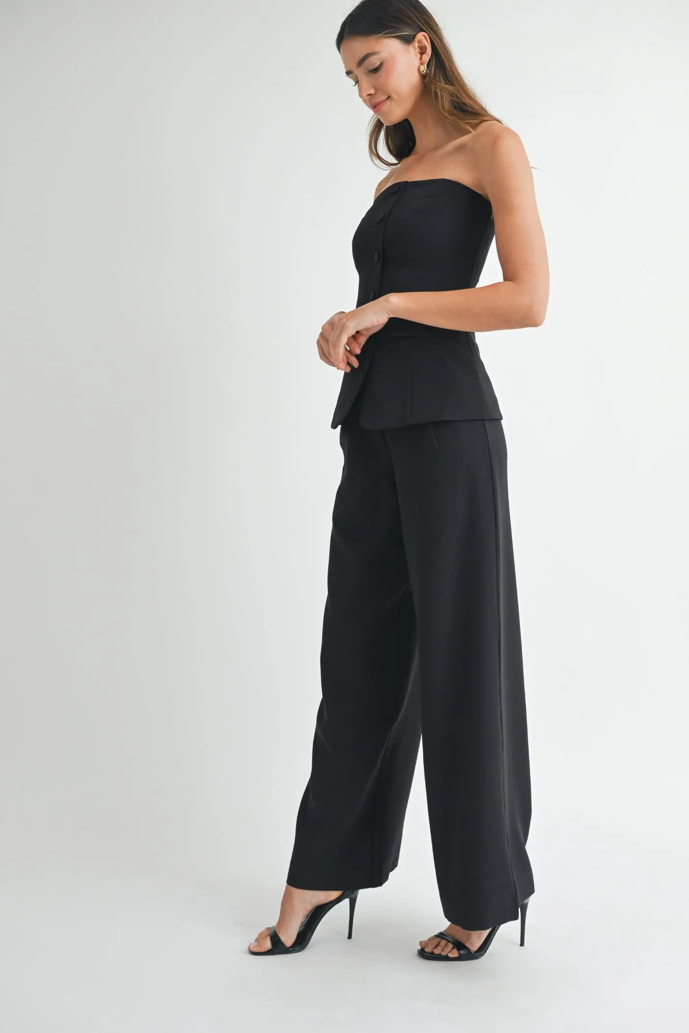 FRAN CREPE TAILORED TROUSERS Cold Weather Gear