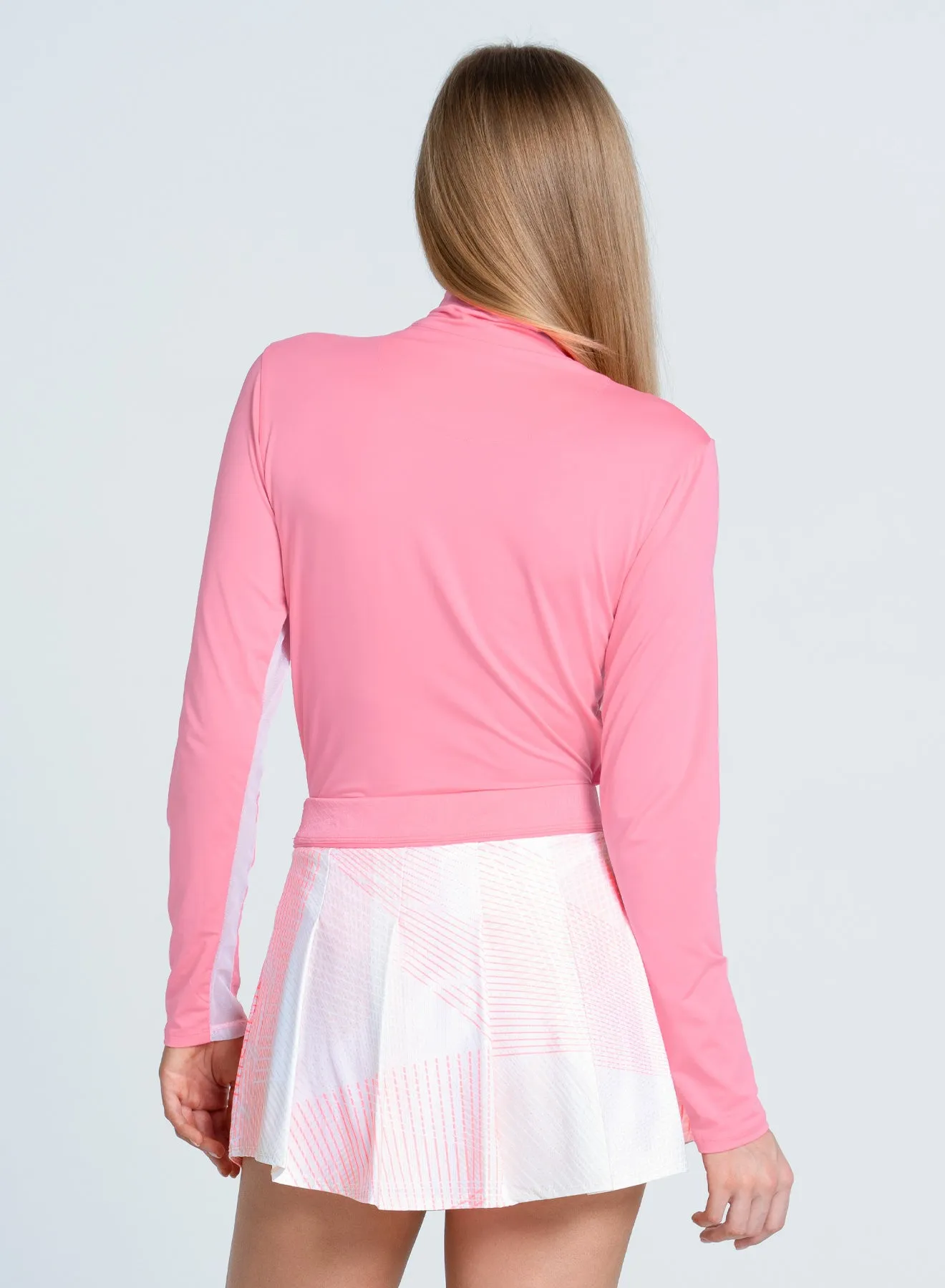 Free Play Zip Long Sleeve Rolled Hem Detailing