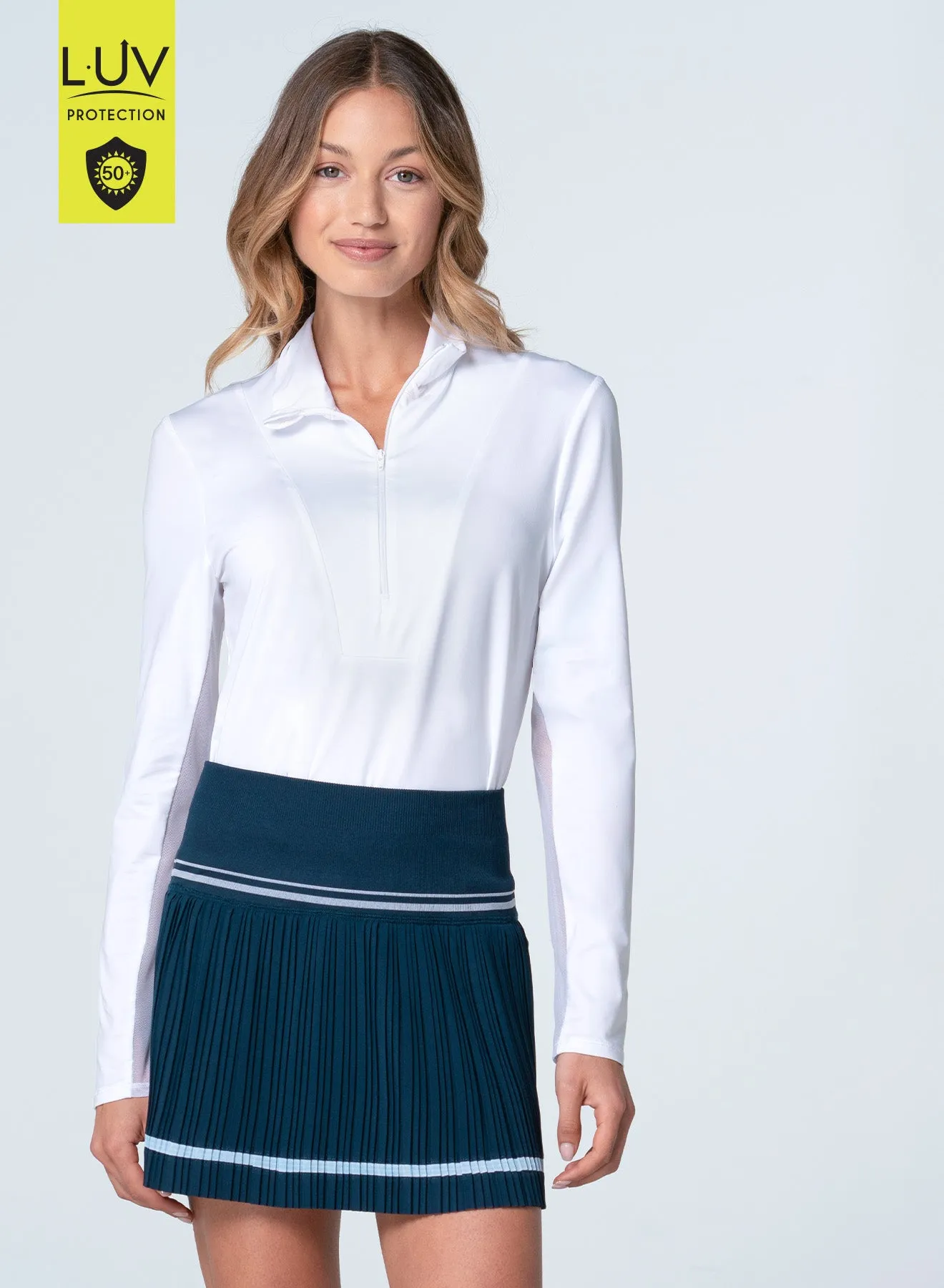 Free Play Zip Long Sleeve Stretch Fit Engineering