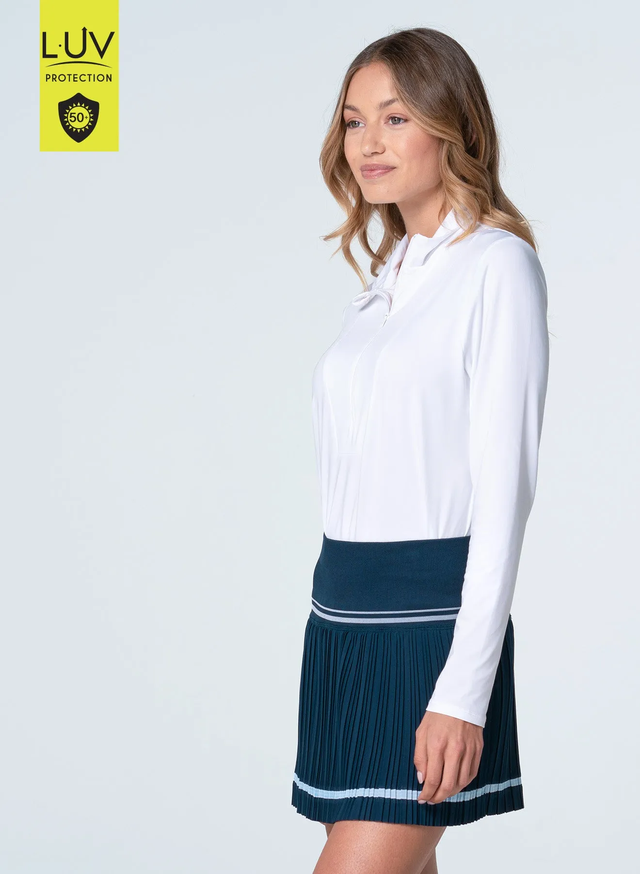 EcoCertified Chic Tee Free Play Zip Long Sleeve