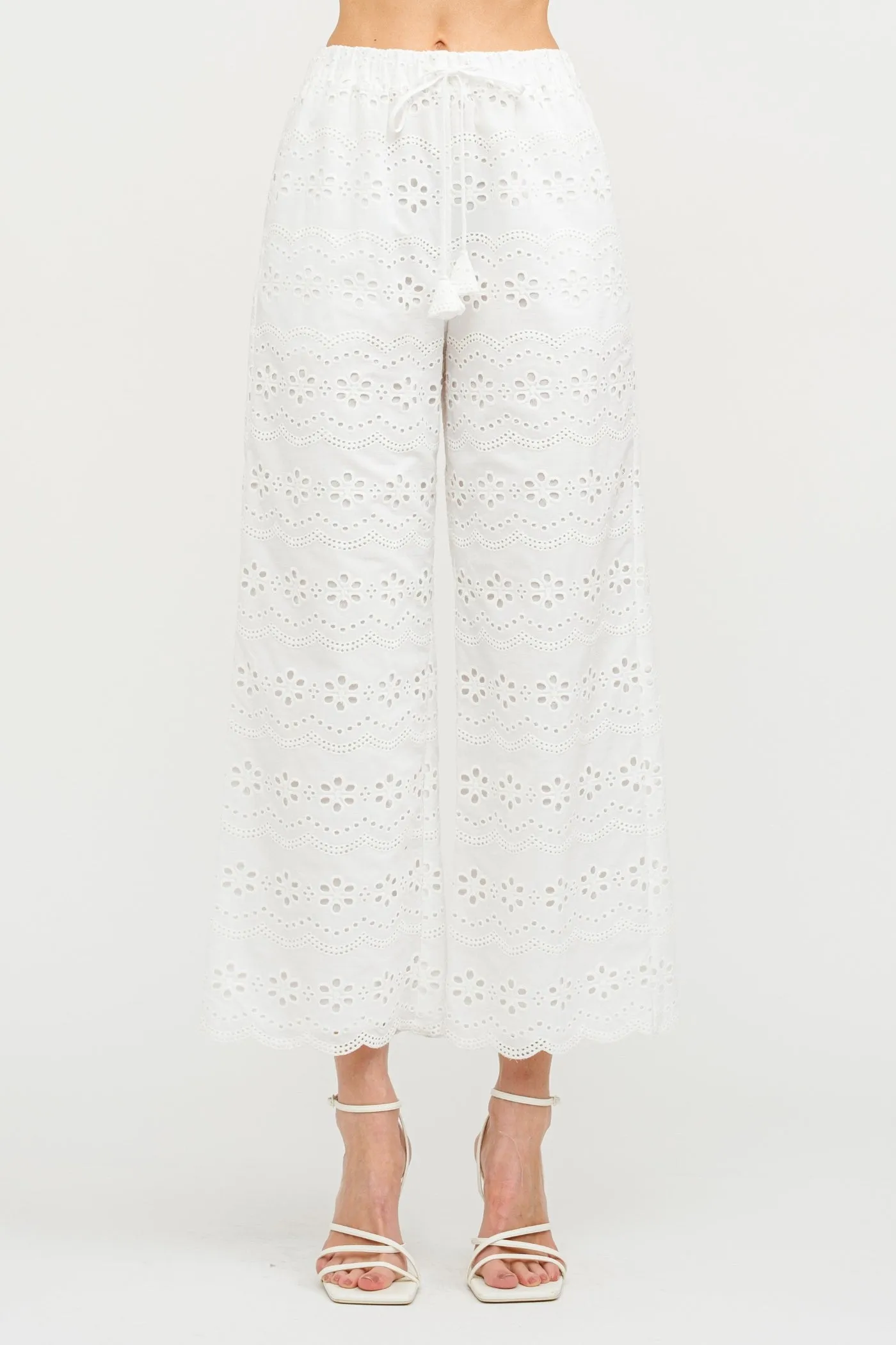 Breathable mesh design Functional Ease MANDY BIARRITZ EMBROIDERED PANTS