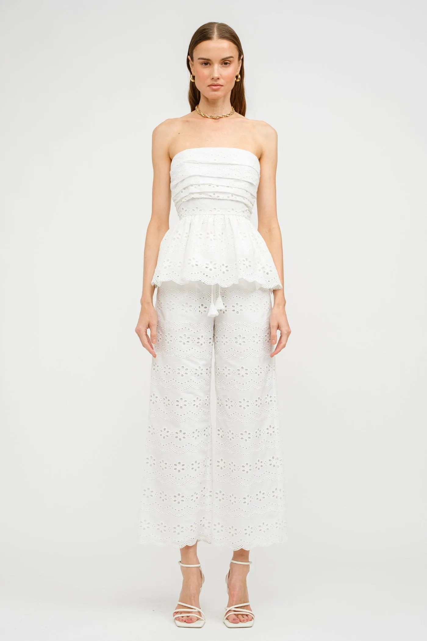 MANDY BIARRITZ EMBROIDERED PANTS Sporty Appeal BreathableFabric