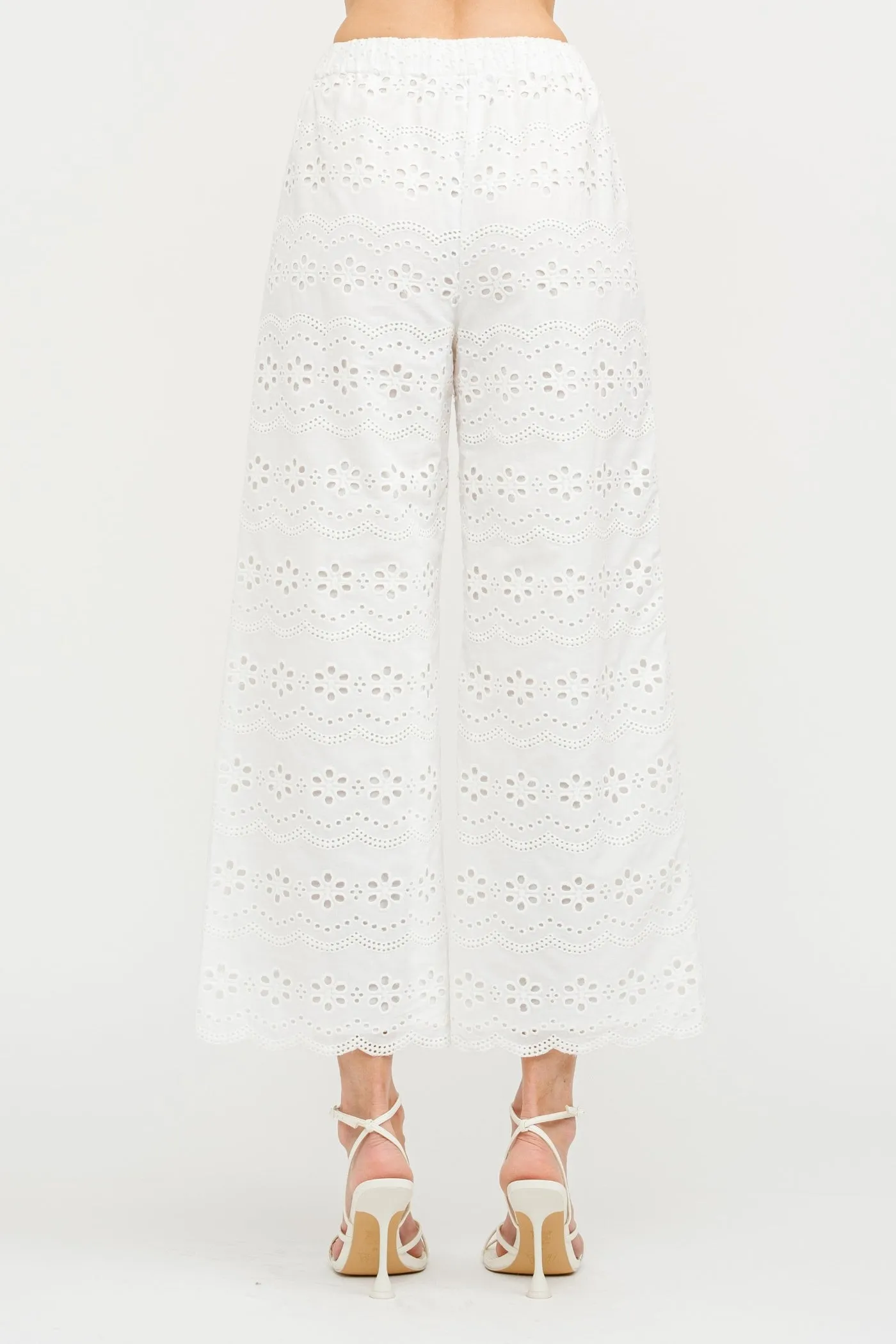 Stylish Comfort Easy Comfort MANDY BIARRITZ EMBROIDERED PANTS