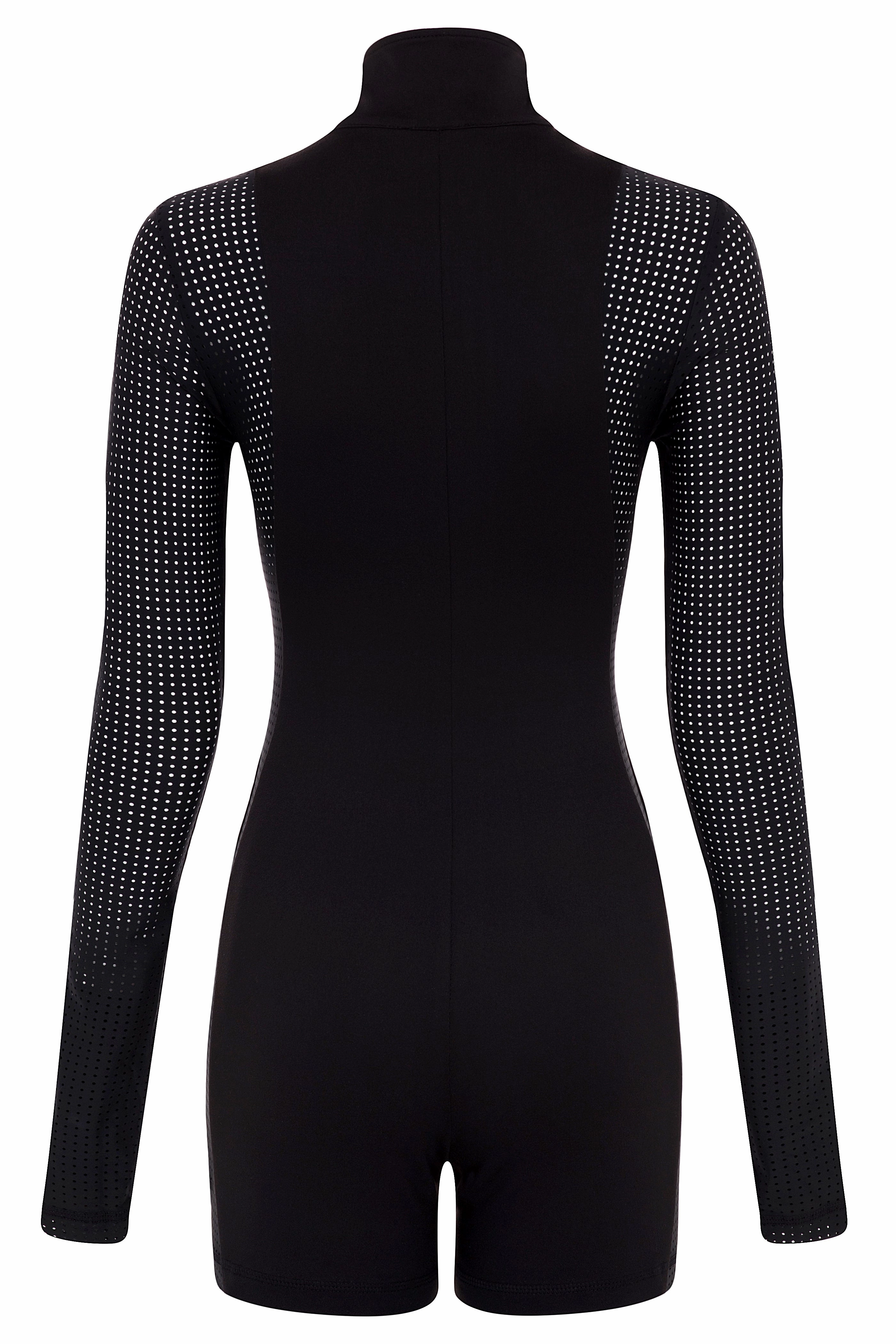 Contour Long Sleeve Romper BLACK Shopping Date