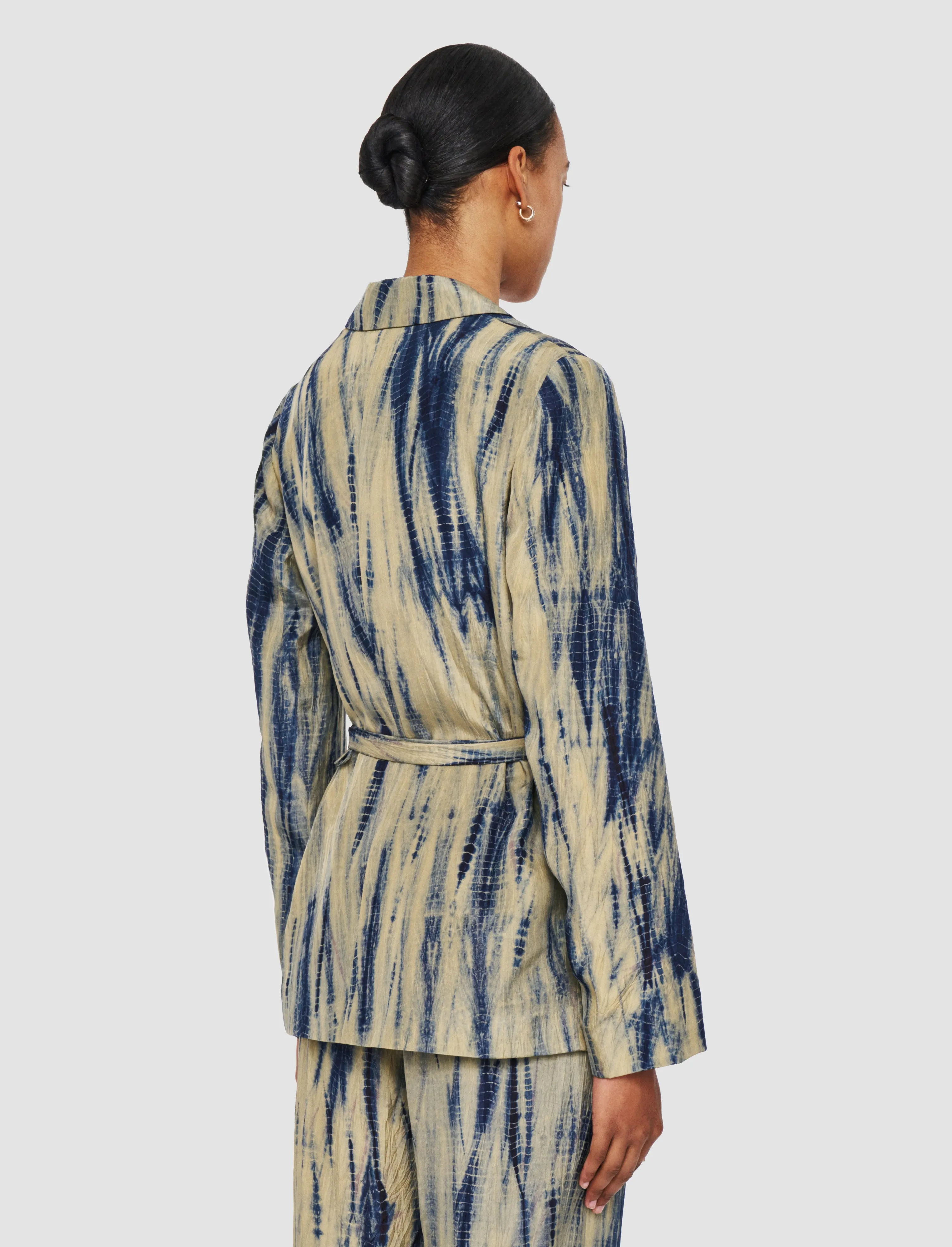 Joubert Tie Dye Silk Jacket Fast Living Weatherproof Zippers